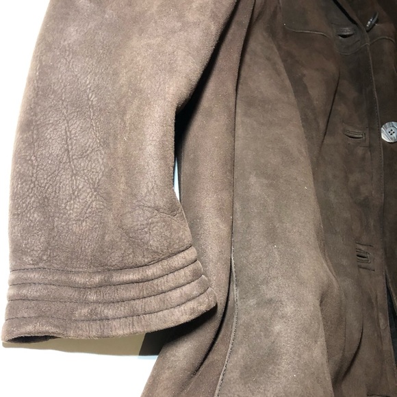 Wolff Teddy Fur Authentic Sheepskin Brown Women’s Coat Jacket 8 - Picture 4 of 7